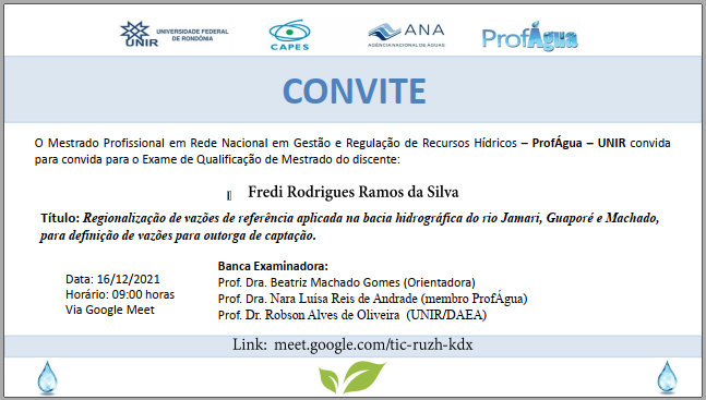 Convite de Banca de Defesa do Exame de Qualificação - FREDI RODRIGUES RAMOS DA SILVA_1